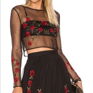 NWOT Lovers + Friends Sebastian Crop Top